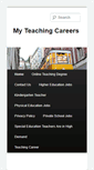 Mobile Screenshot of myteachingcareers.com